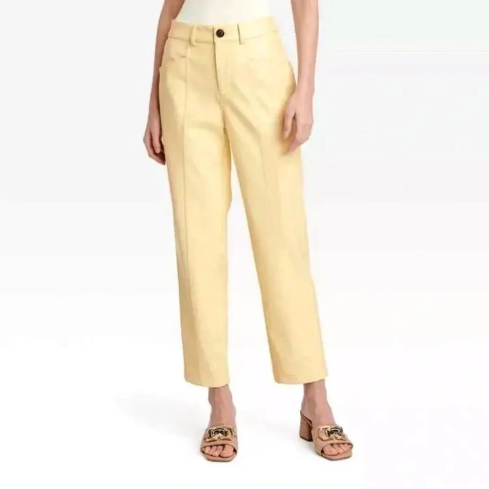 A New Day High-Rise Faux Leather Ankle Trousers - Picture 2 of 13